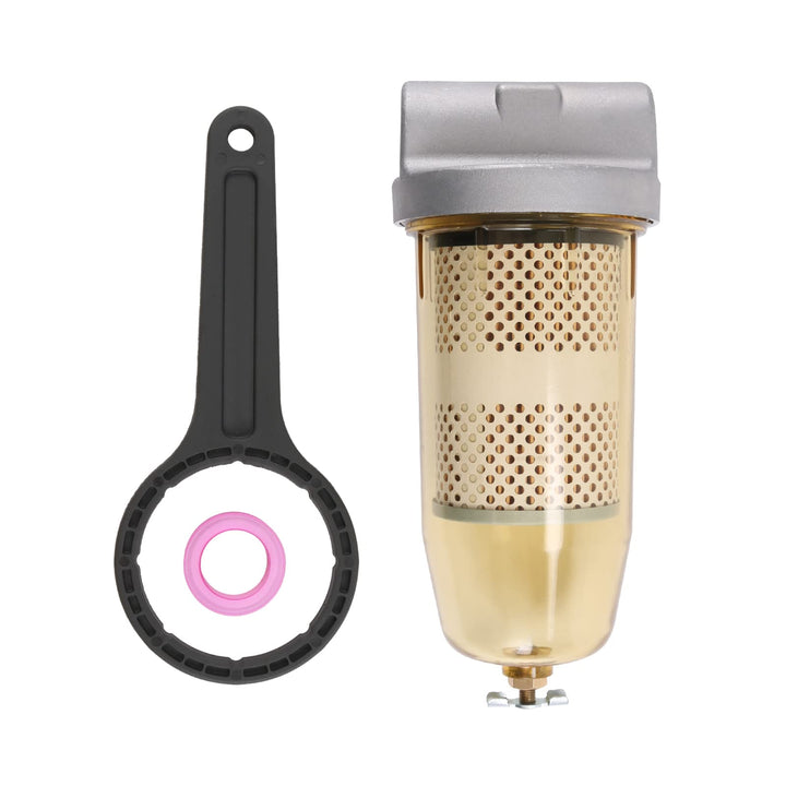 DICMIC 496 front assembly showing compact filter and clear bowl for visible contamination control