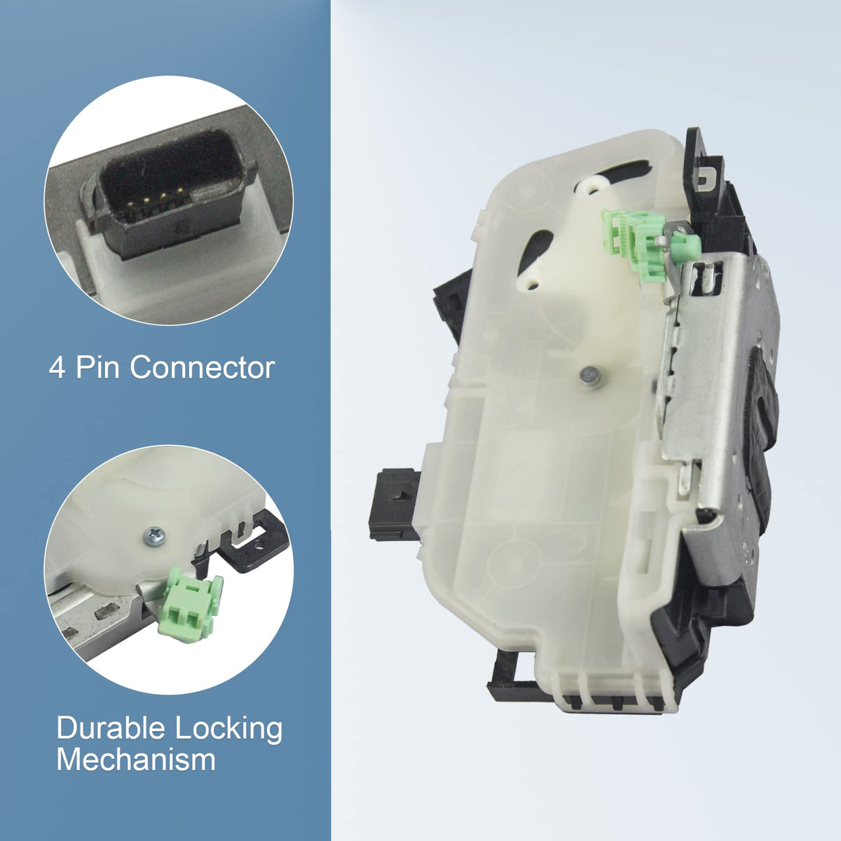 DICMIC actuator installed inside door showing correct placement and restored function