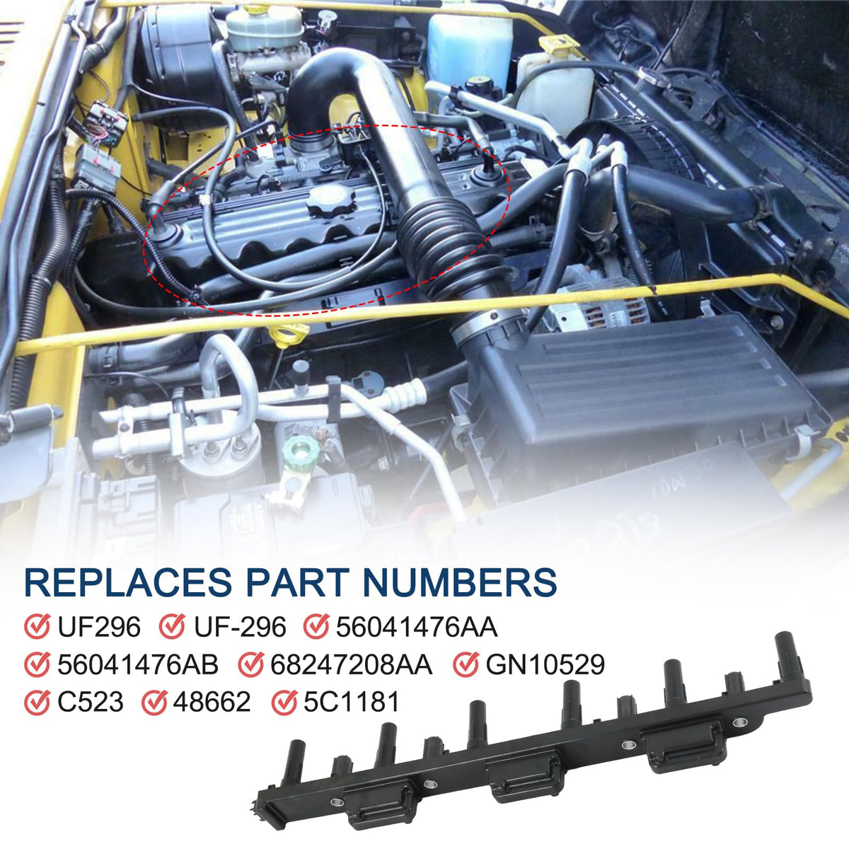 DICMIC image of coil rubber boot and electrical connector showing secure seal benefit