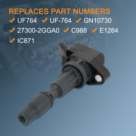 DICMIC ignition coil boot and connector detail demonstrating secure electrical fitment benefit