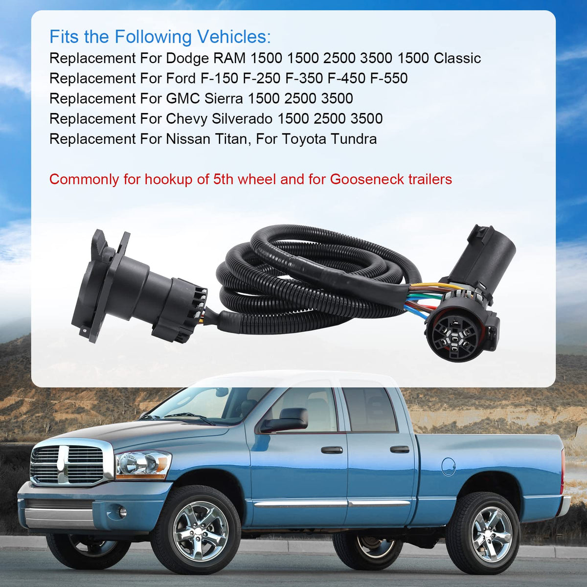 DICMIC side mounted in truck bed demonstrating convenient in‑bed trailer connection