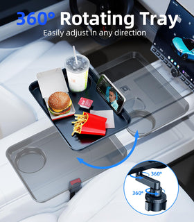 DICMKY cup holder with bottle showing drink held securely while parked