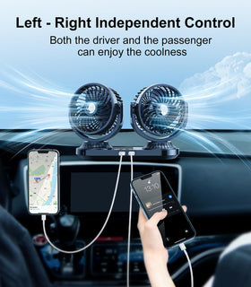 DICMKY dual heads oscillating to cover wide area for even cabin cooling