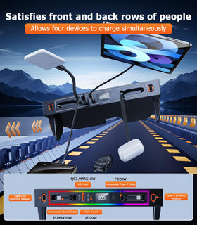 DICMKY charger powering phone and tablet simultaneously for convenience