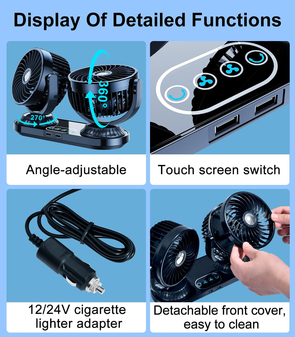 DICMKY fan next to smartphone showing scale and portability advantage