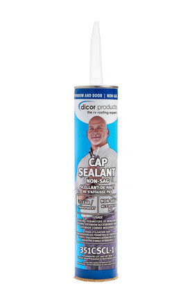 Dicor cap sealant front packaging showing product and clear finish benefit