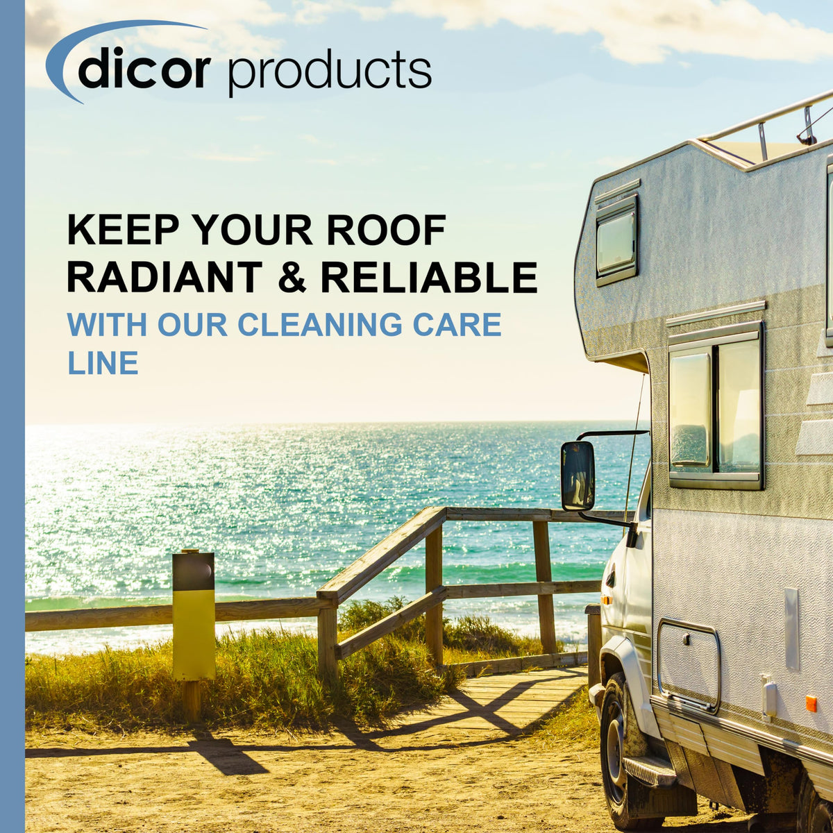 Dicor label close-up with instructions and specifications for safer, correct use