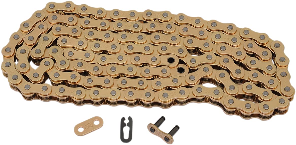 Close-up of DID chain pin and cold-formed bushing, showing precise roundness and wear resistance