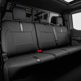DiffCar rear seat front view showing full coverage and clean look