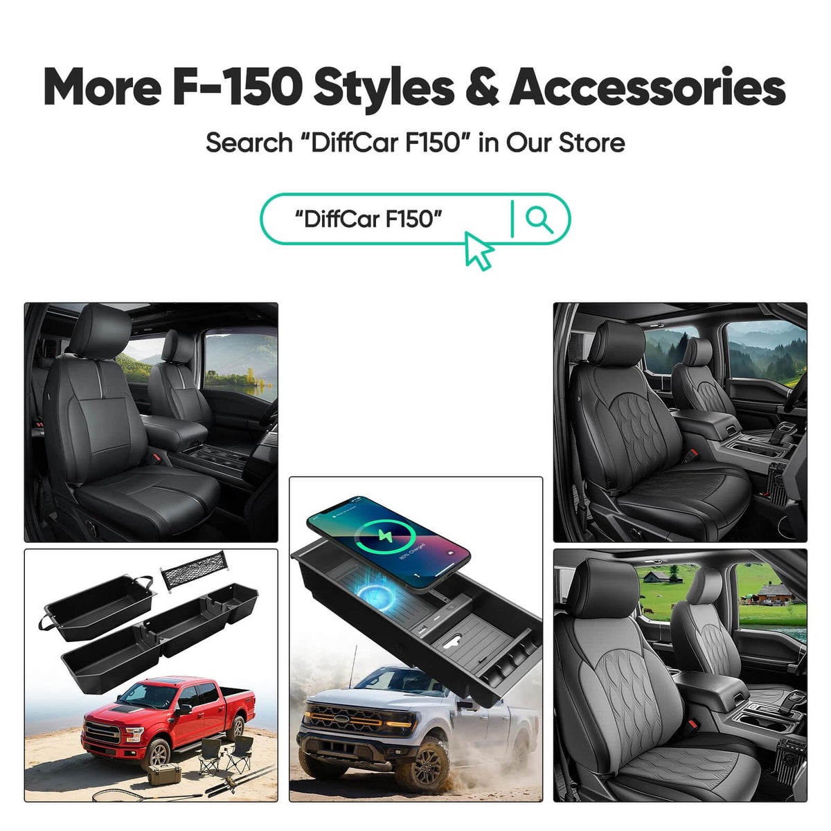 DiffCar image of side seam with airbag access points for safe deployment compatibility