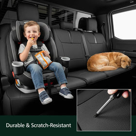 DiffCar seat covers in use with passengers showing comfort and protection