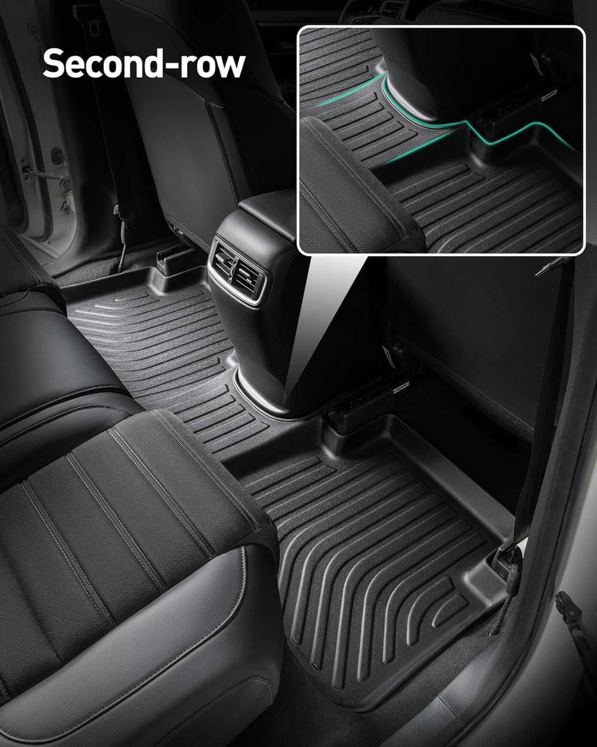 DiffCar raised edge detail preventing spills from spreading onto carpet