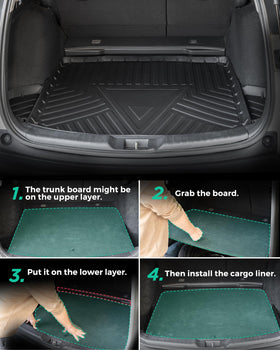 DiffCar folded mat size comparison, lightweight for simple removal and storage
