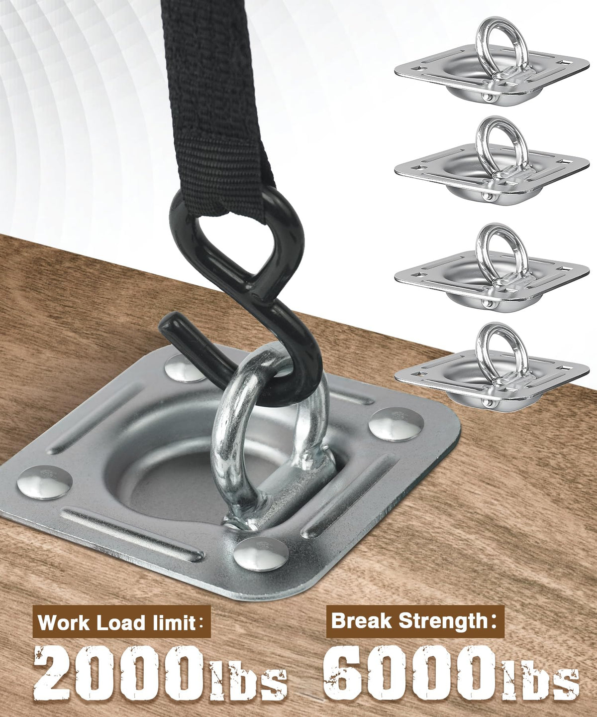 Digank close-up of D ring and hinge showing smooth operation and durable strength benefit