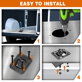 Digank D ring with installation tools illustrating quick, straightforward mounting