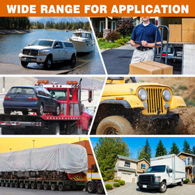 Digank D ring securing motorcycle in trailer showcasing durable tie down reliability