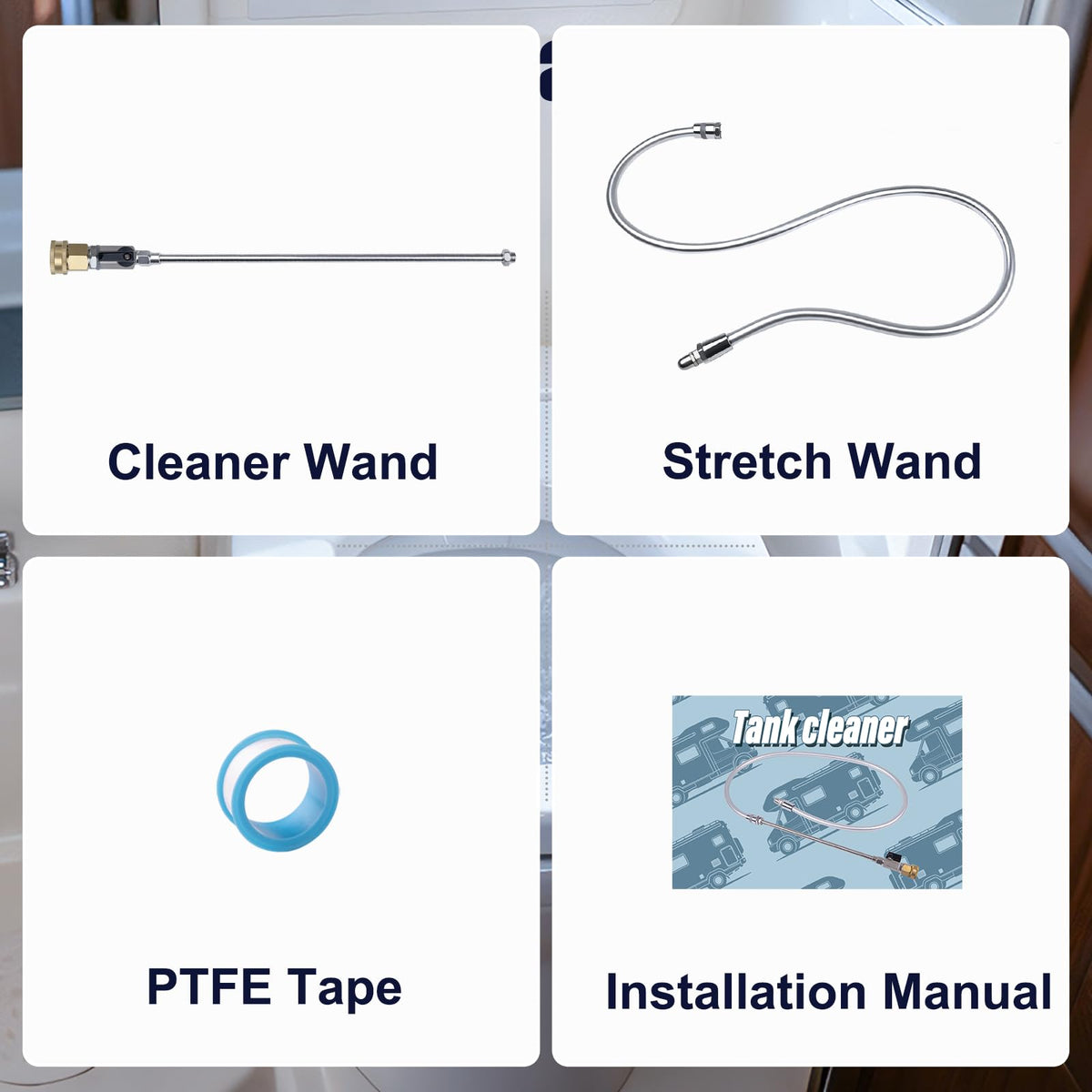 DigNew wand extended to show full 64 inch reach for accessing deep tank areas