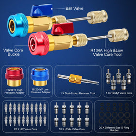 DikTalk close-up of the two valve core removers emphasizing secure, leak-reducing design