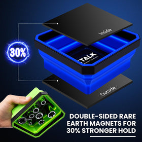 DikTalk trays collapsed flat for compact storage and transport