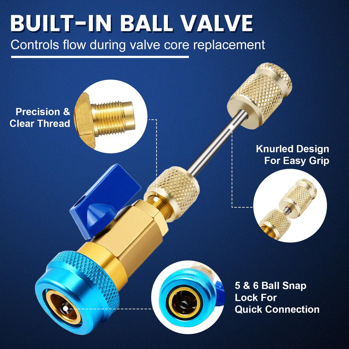 DikTalk R1234yf and R134a couplers displayed for versatile refrigerant compatibility