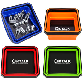 DikTalk front packaging showing tray set and color-coded benefits