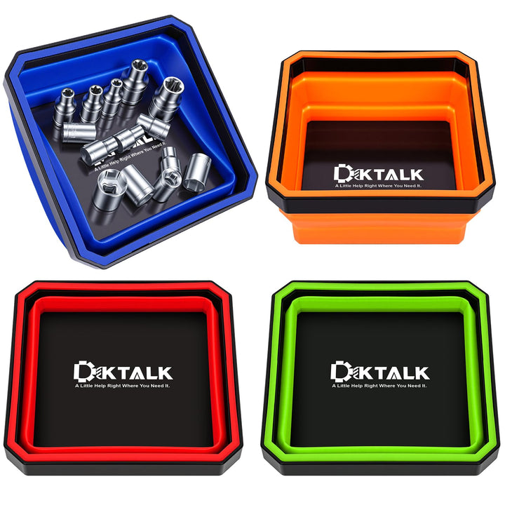 DikTalk front packaging showing tray set and color-coded benefits