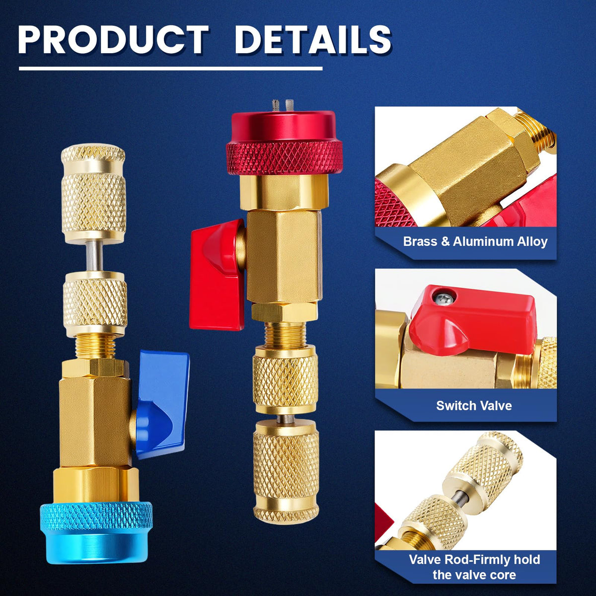 DikTalk close-up of high and low pressure valve core tools highlighting durable seals