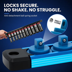 DIKTALK rails with sockets installed in drawer for fast selection benefit