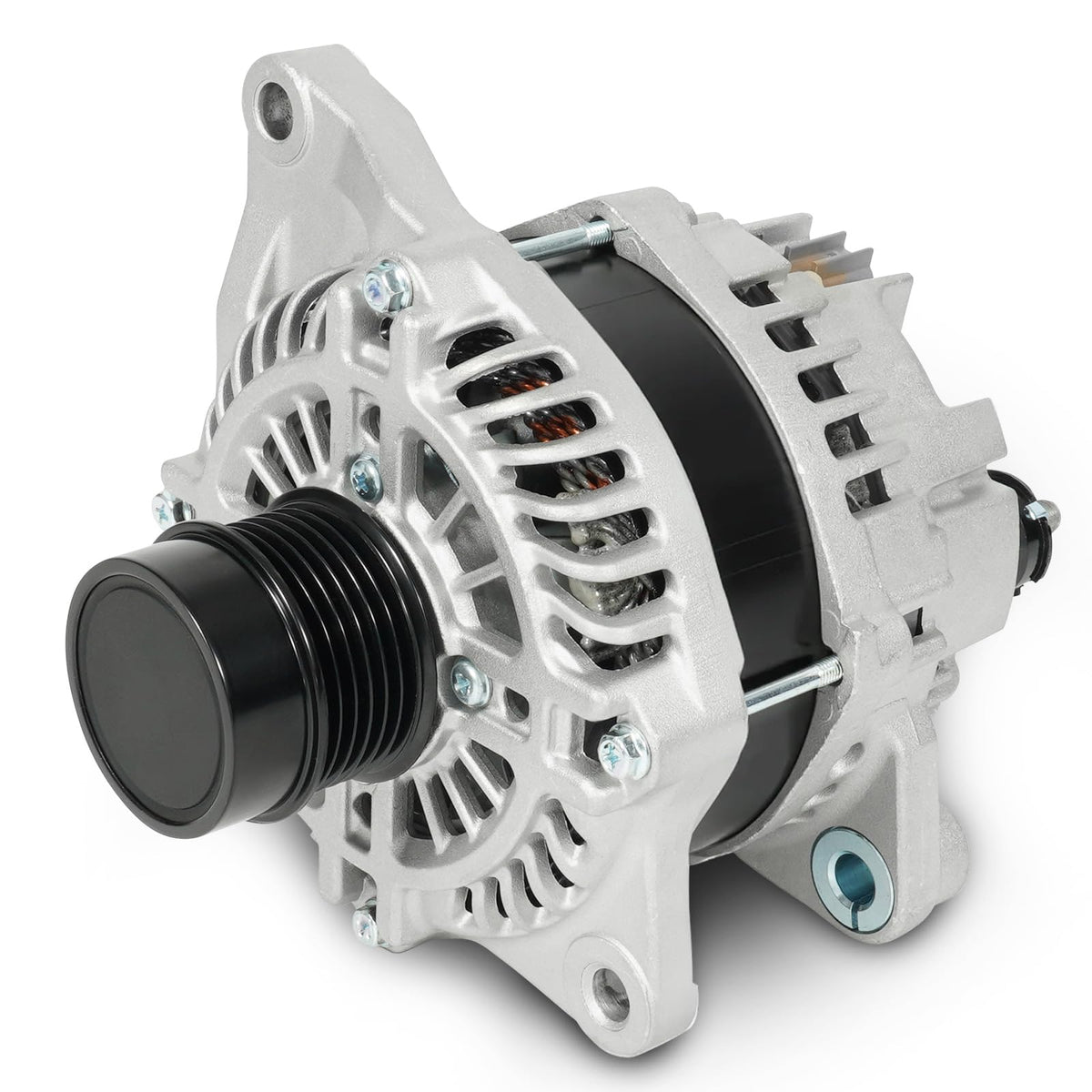 Dilomber alternator front view showing mounting points and robust casing for reliable fit