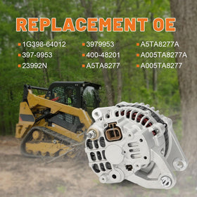 Dilomber alternator mounting flange detail illustrating bolt points for easy installation