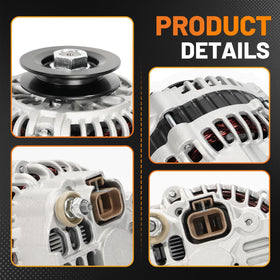 Dilomber alternator terminal connections view highlighting secure electrical contacts
