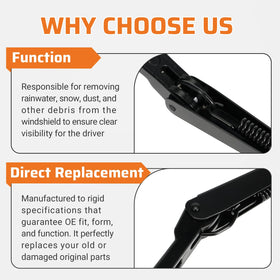 Dilomber installed wipers on S10 windshield restoring clear visibility benefit