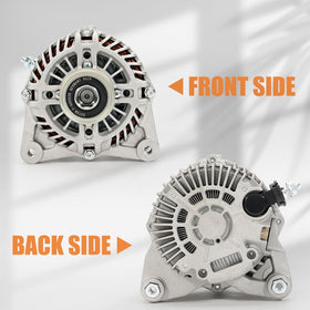 Dilomber alternator next to ruler showing scale for accurate sizing