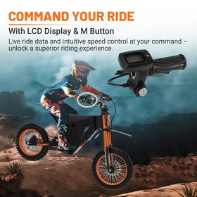 Dilomber throttle mounted on handlebar demonstrating installation and riding benefit