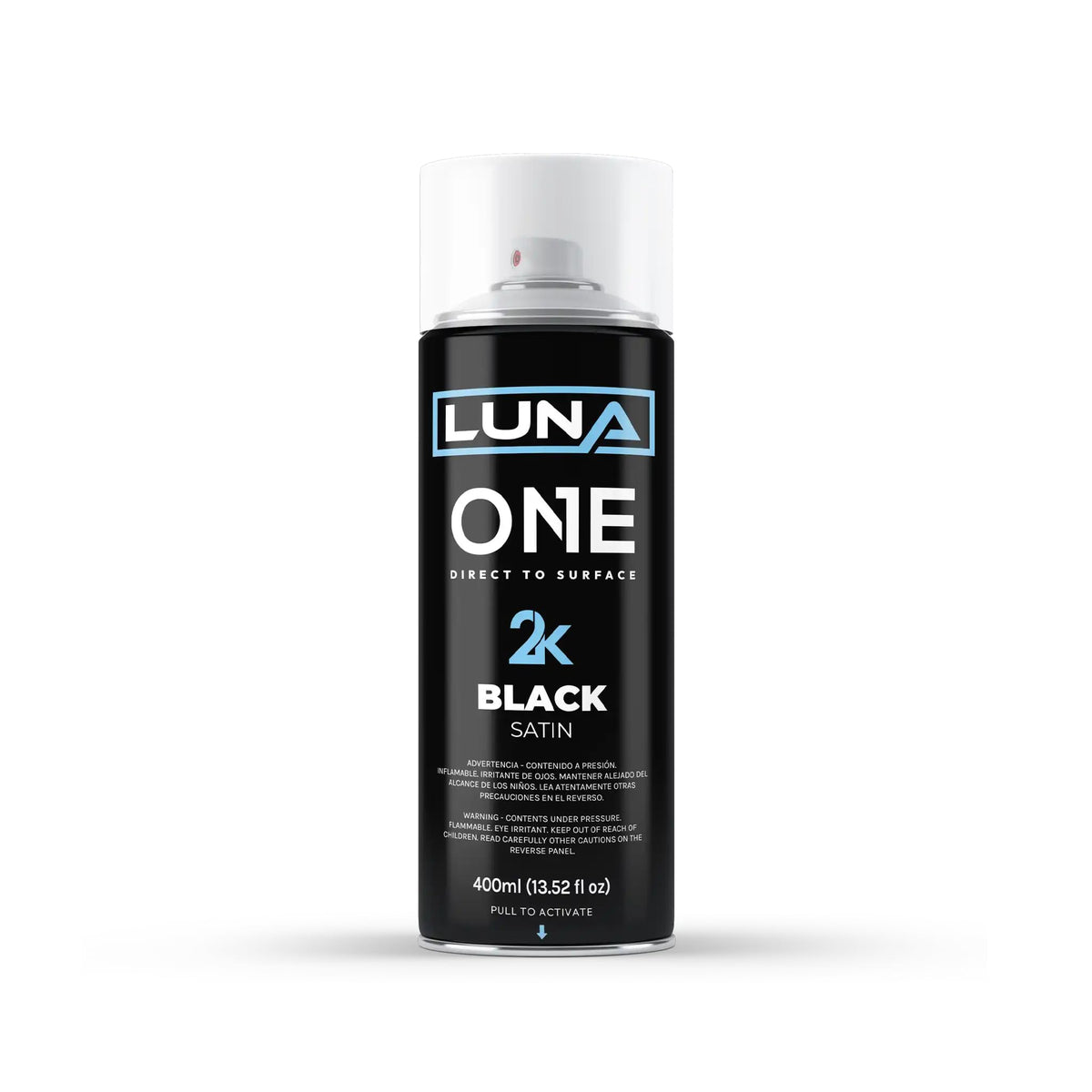 DipYourCar Luna One 2.0 can front view showing label and satin black result