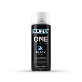DipYourCar Luna One 2.0 can front view showing label and satin black result