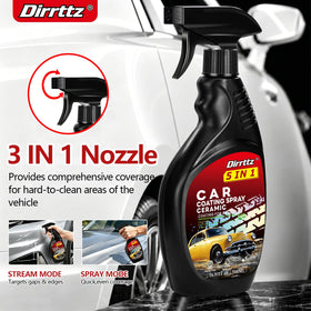 Dirrttz bottle next to a smartphone showing 16 fl oz scale and portability benefit