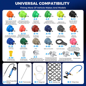 DISEN adapter detail close-up showing color coding and fast fitting benefits
