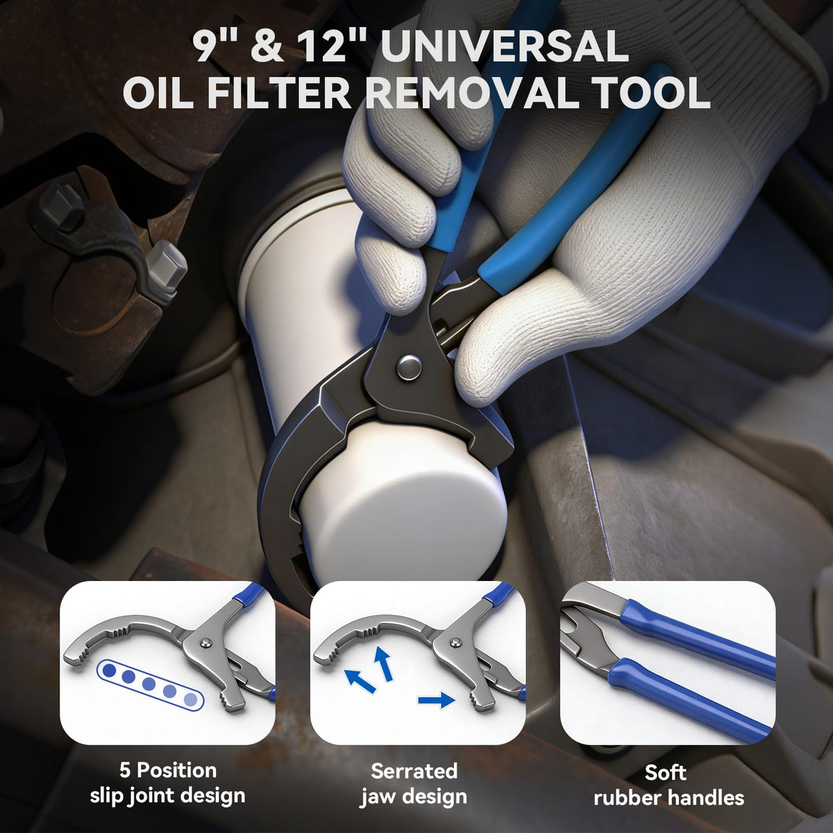DISEN swivel band wrench flexed 180 degrees to reach tight engine spaces