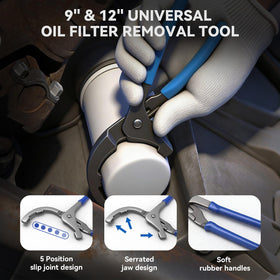DISEN swivel band wrench flexed 180 degrees to reach tight engine spaces