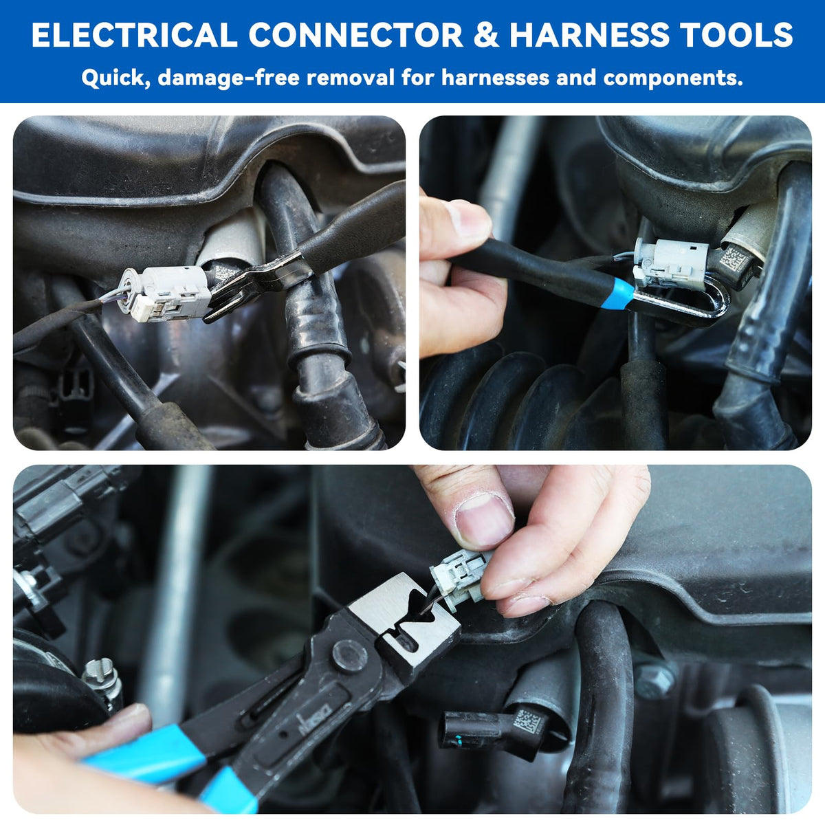 DISEN dual-head electrical separator detail enabling varied connector fits