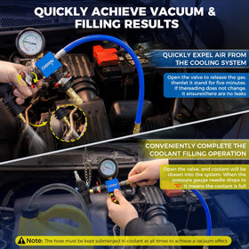DISEN vacuum pump and gauge showing controlled pressurization benefit