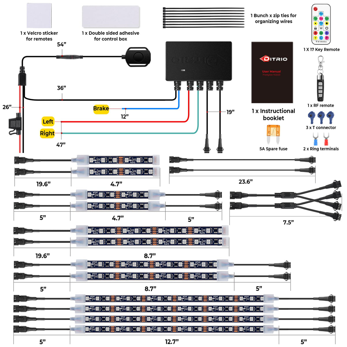 DITRIO compact controller and remote showing easy control benefit