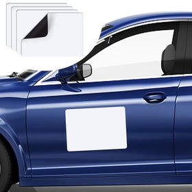 DIYMAG front view of 4 magnetic car signs showing clean branding benefit