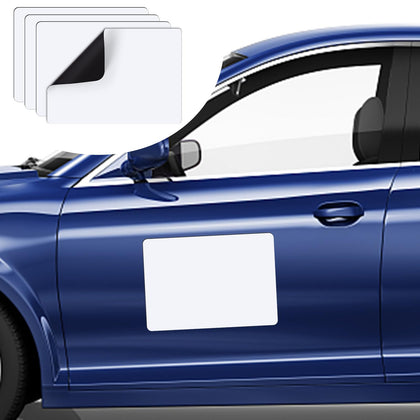 DIYMAG front view of 4 magnetic car signs showing clean branding benefit