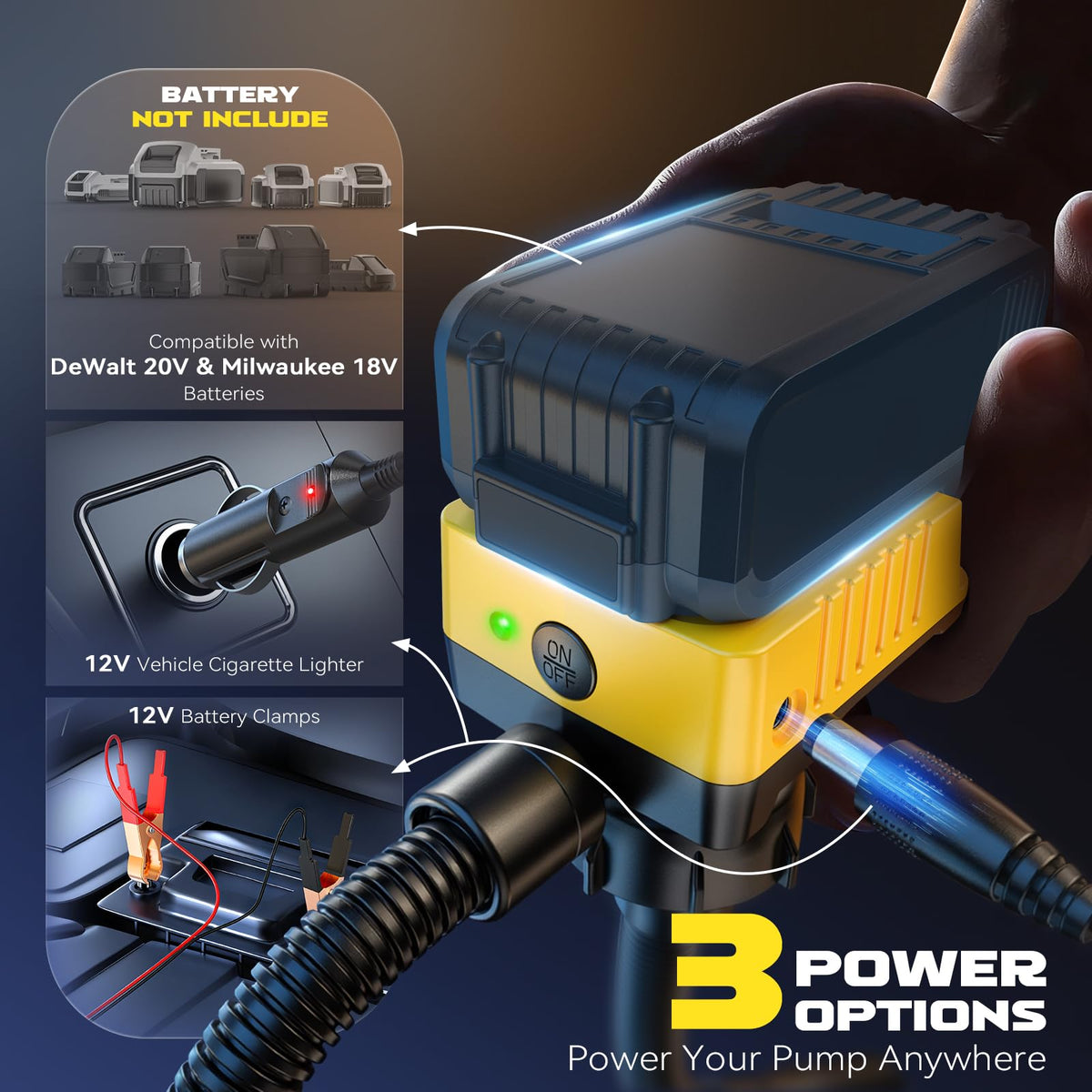 DIYtoolifz battery mount detail illustrating DeWalt and Milwaukee compatibility