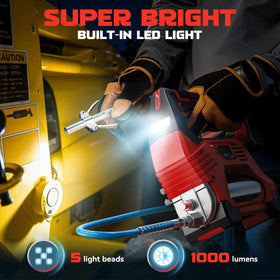 DIYtoolifz kickstand and LED illuminated for hands-free, bright work