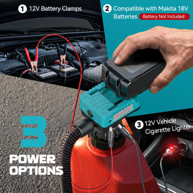 DIYtoolifz mounted in vehicle using 12V outlet for roadside refueling convenience