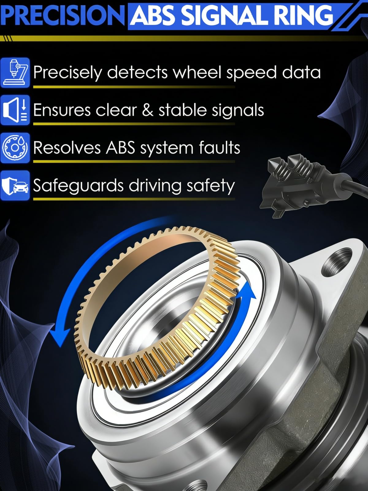 DJB hub flange and six-lug pattern displaying correct bolt configuration