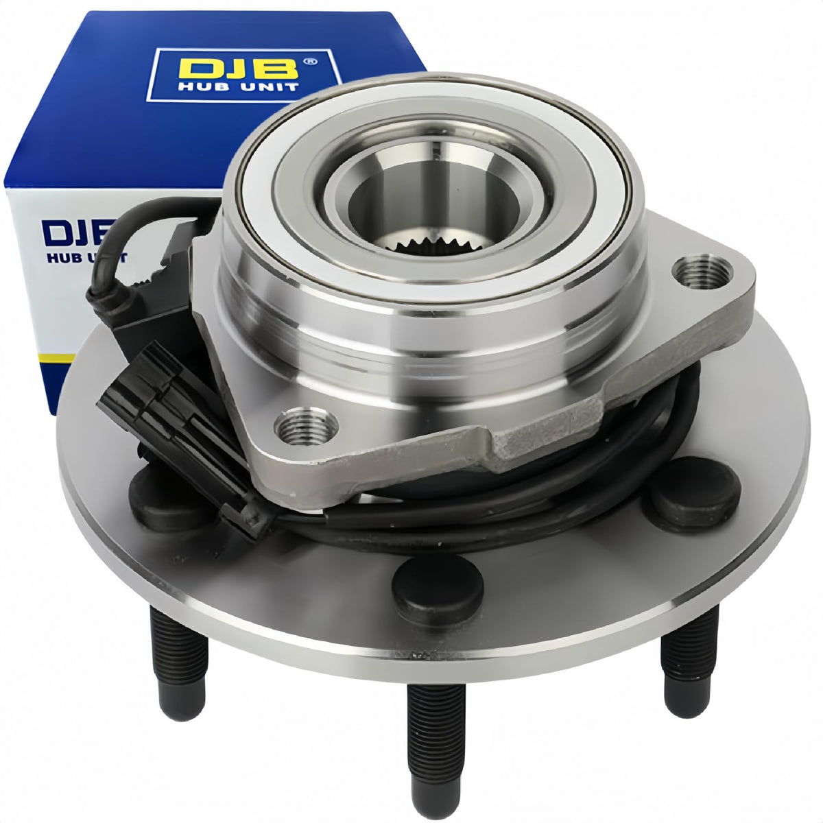 DJB front hub assembly packaging showing part and labels for easy identification